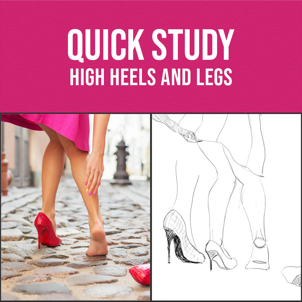 Heels Digital Drawing
