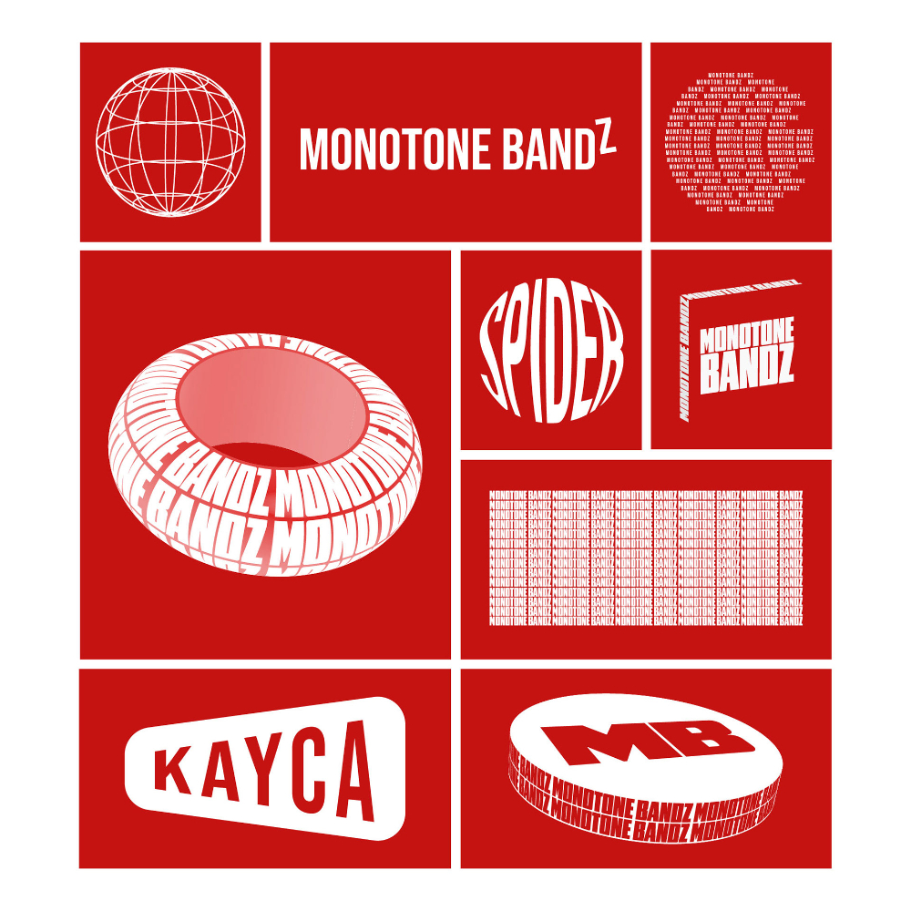 Monotone Bandz Illustration